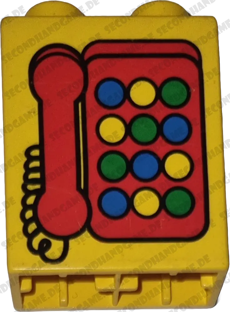 Lego Duplo Telefon Gelb Rot 1x2 Stein