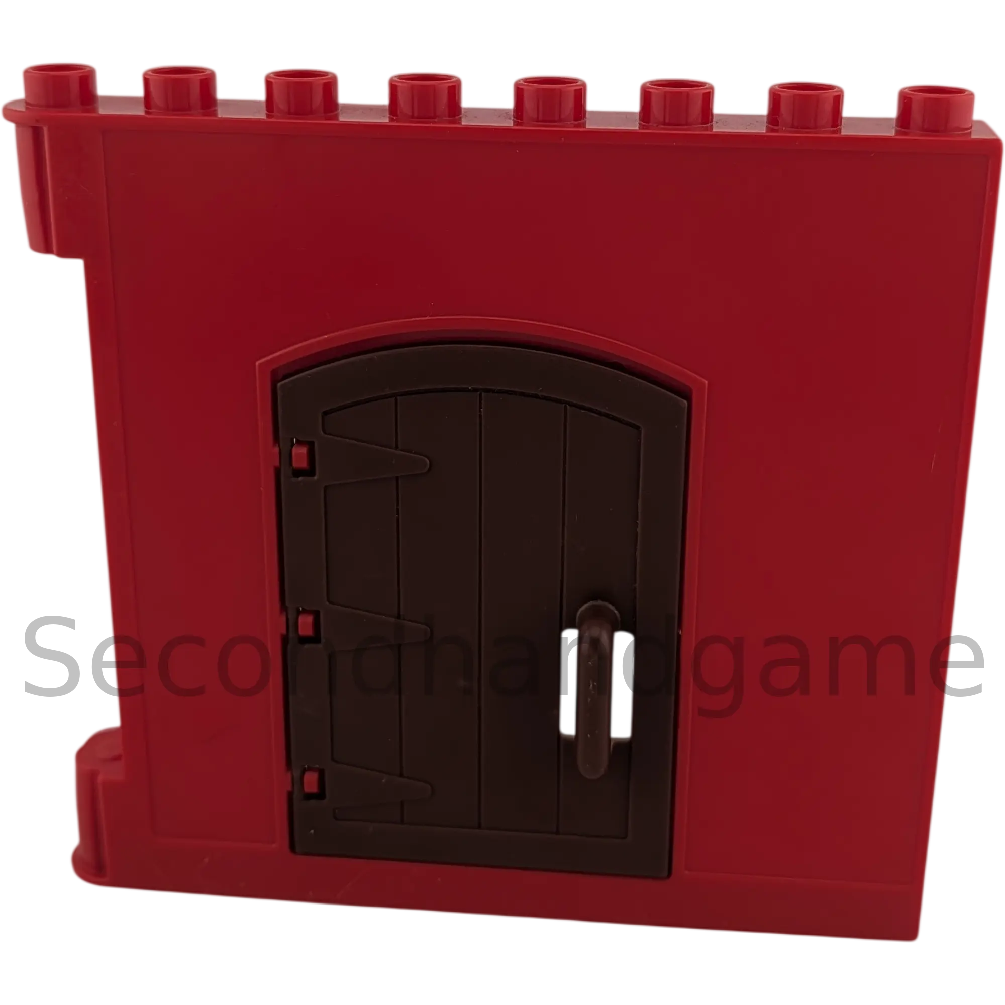 Lego Duplo Hauswand Rot mit brauner Tür