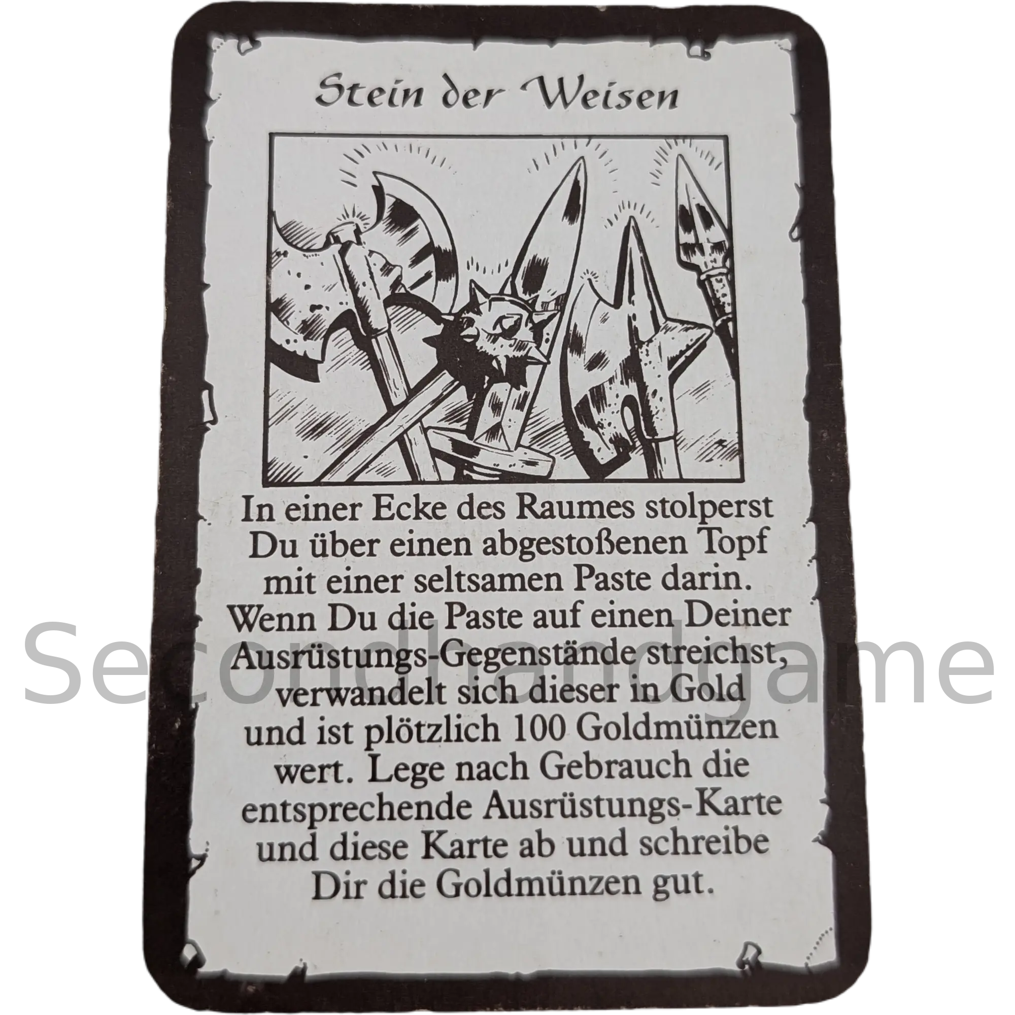 MB Hero Quest Master Schatzkarte Stein der Weisen