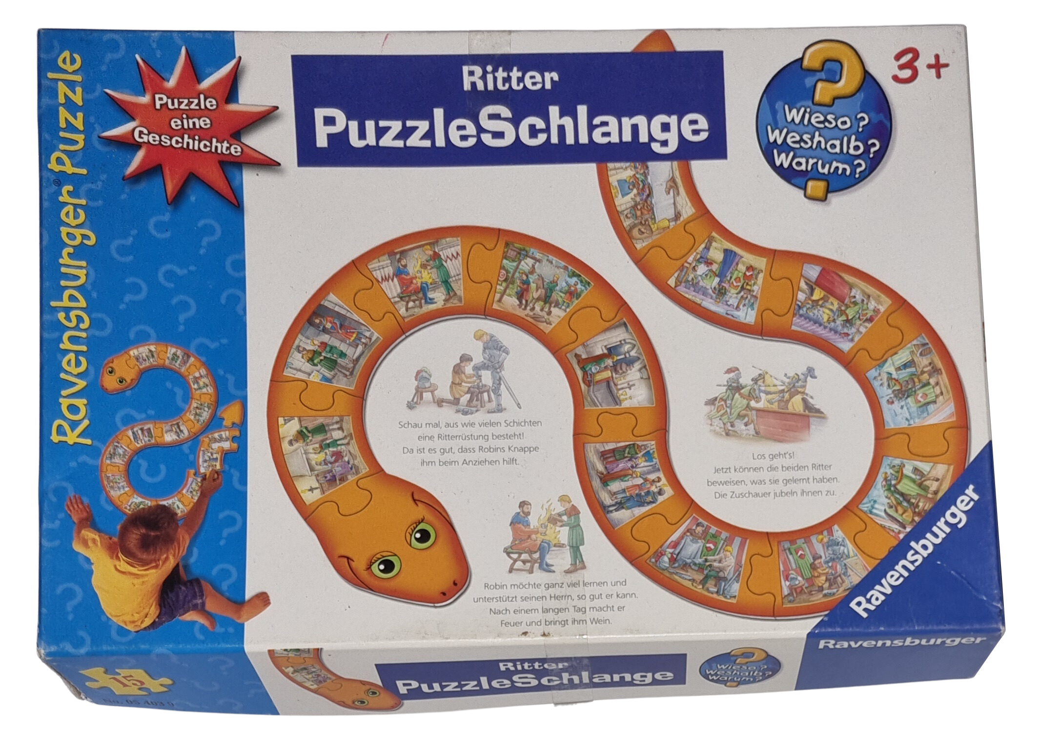 Ravensburger Ritter Puzzle Schlange 15 Teile 054039 Puzzle eine Geschichte