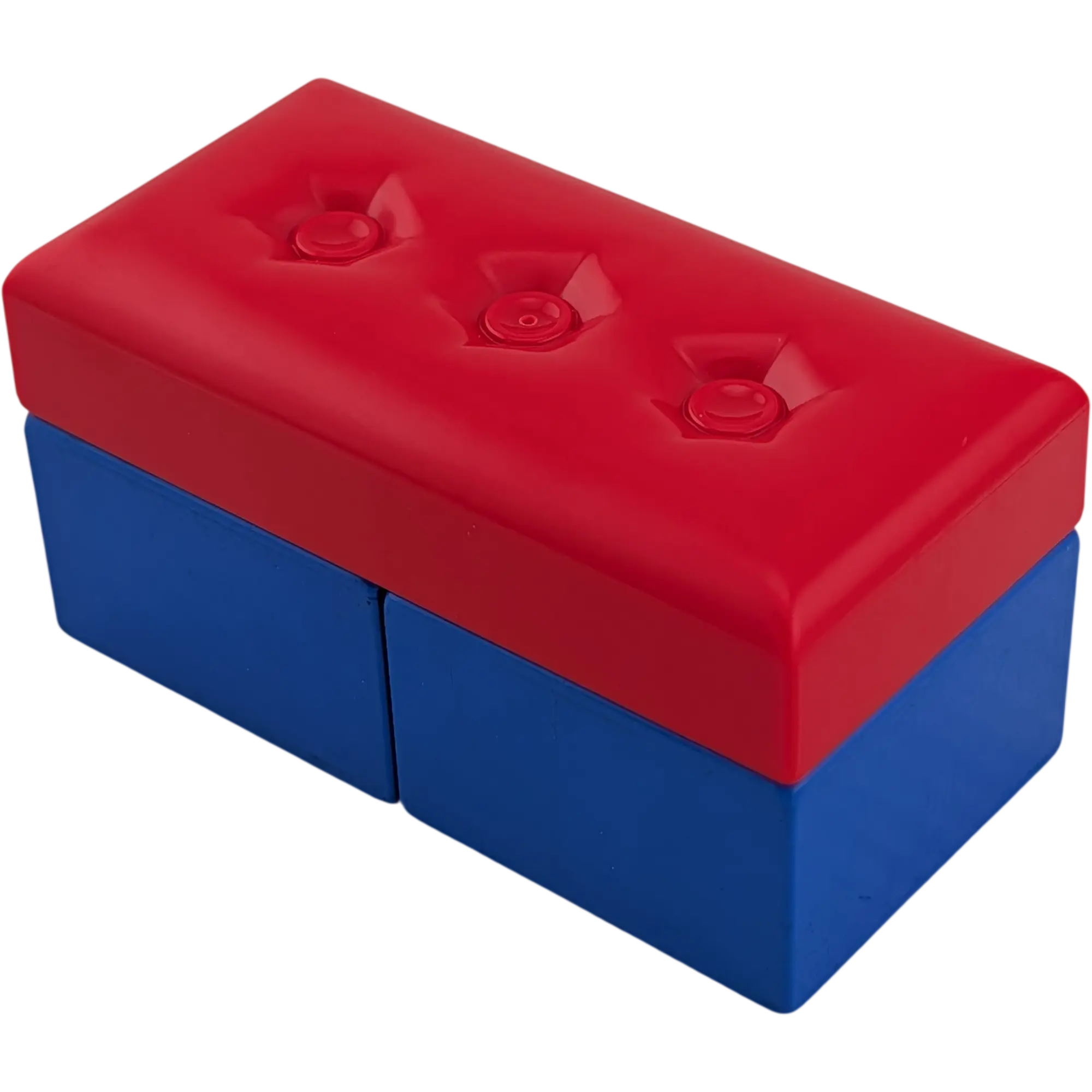 Lego Duplo Sofa Couch Wohnlandschaft rote Sitzkissen, blaue Bank
