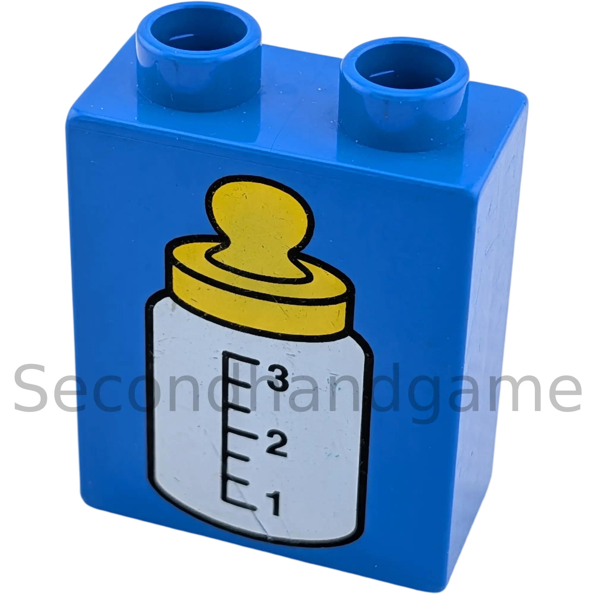 Lego Duplo  1x2 Stein Blau Milchflasche