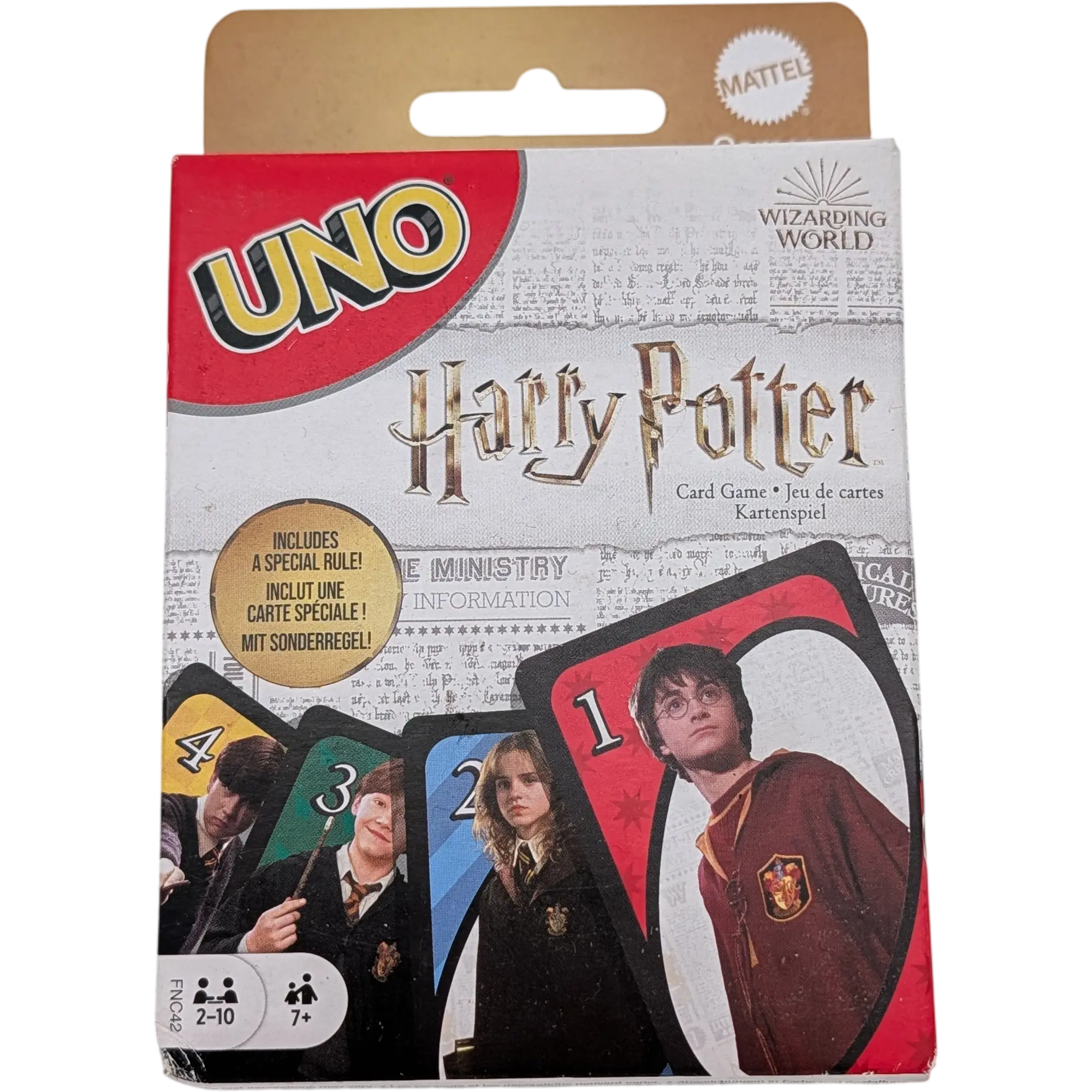 Mattel Uno Harry Potter weiße Ausgabe