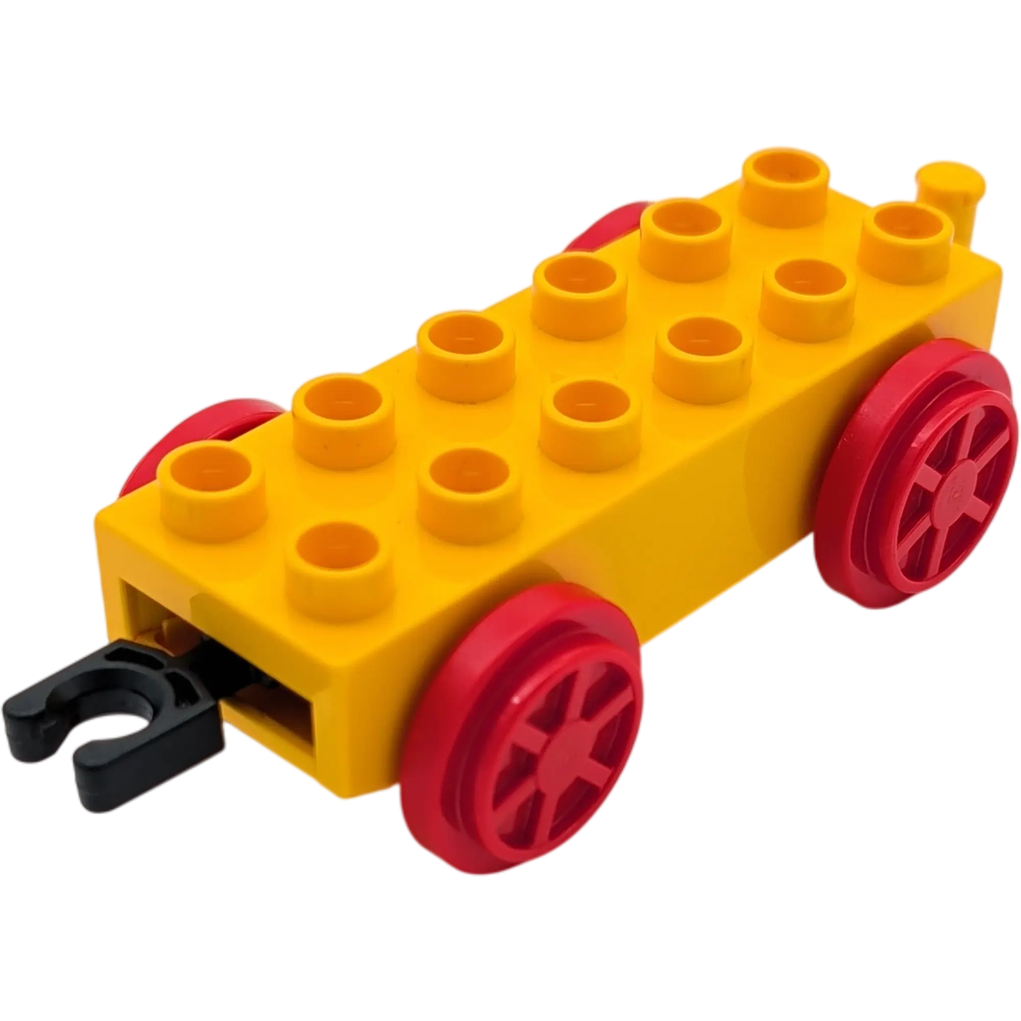 Lego Duplo Eisenbahn Anhänger Orange Rot mit beweglichem Glied