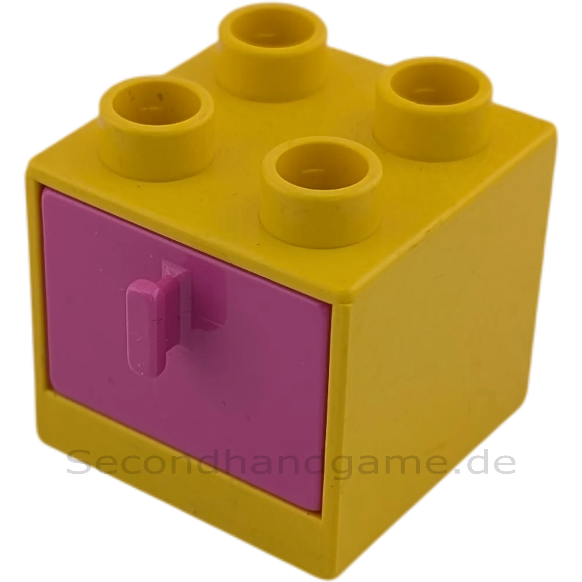 Lego Duplo 4890 Regal Schrank Gelb mit pinker Schublade