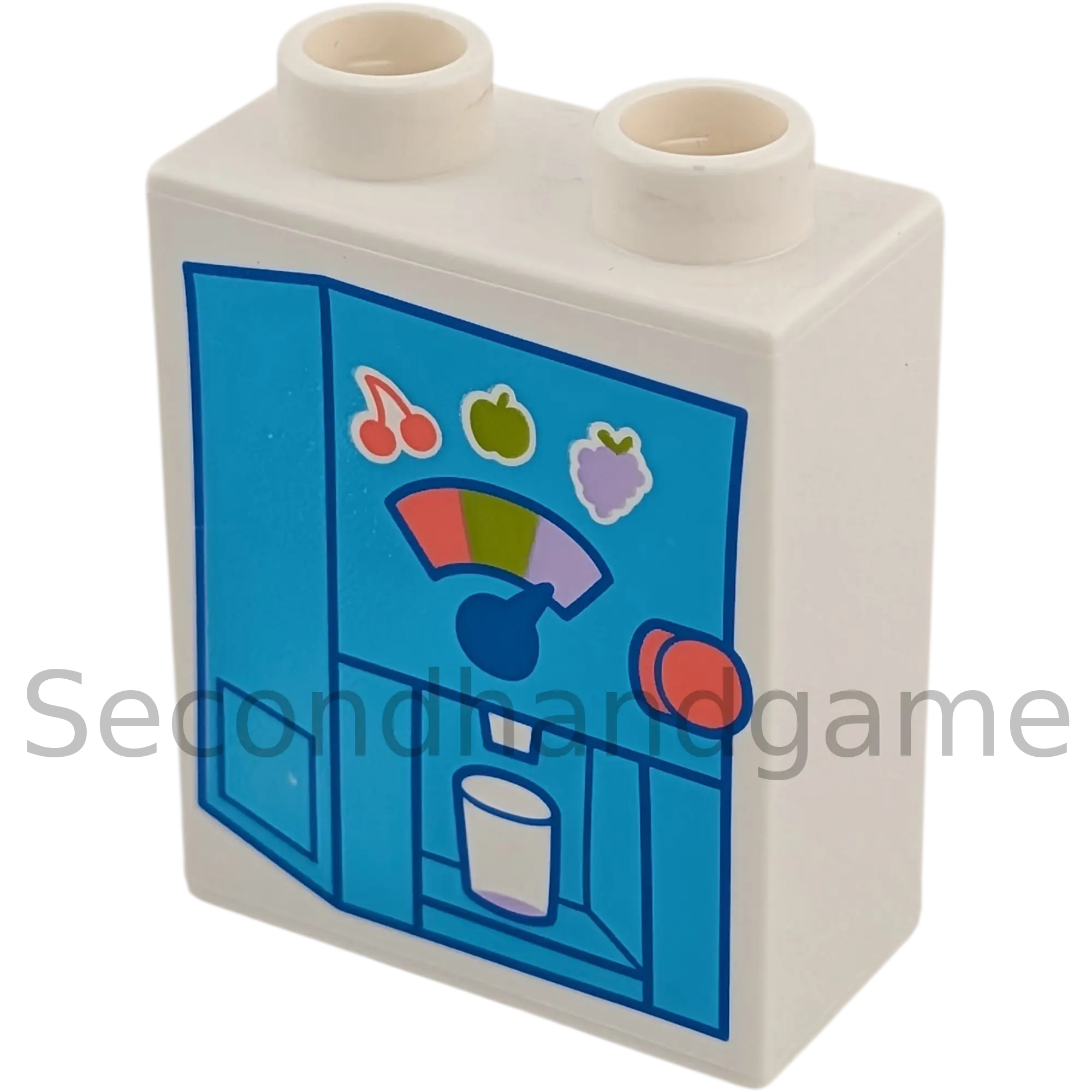 Lego Duplo 4066 Stein 1x2x2 Weiß mit Getränkeautomat