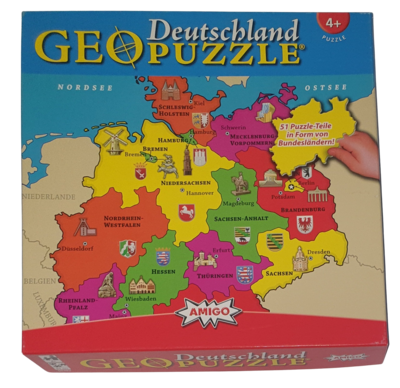 Amigo Geo Puzzle 51 Teile Deutschland 00382