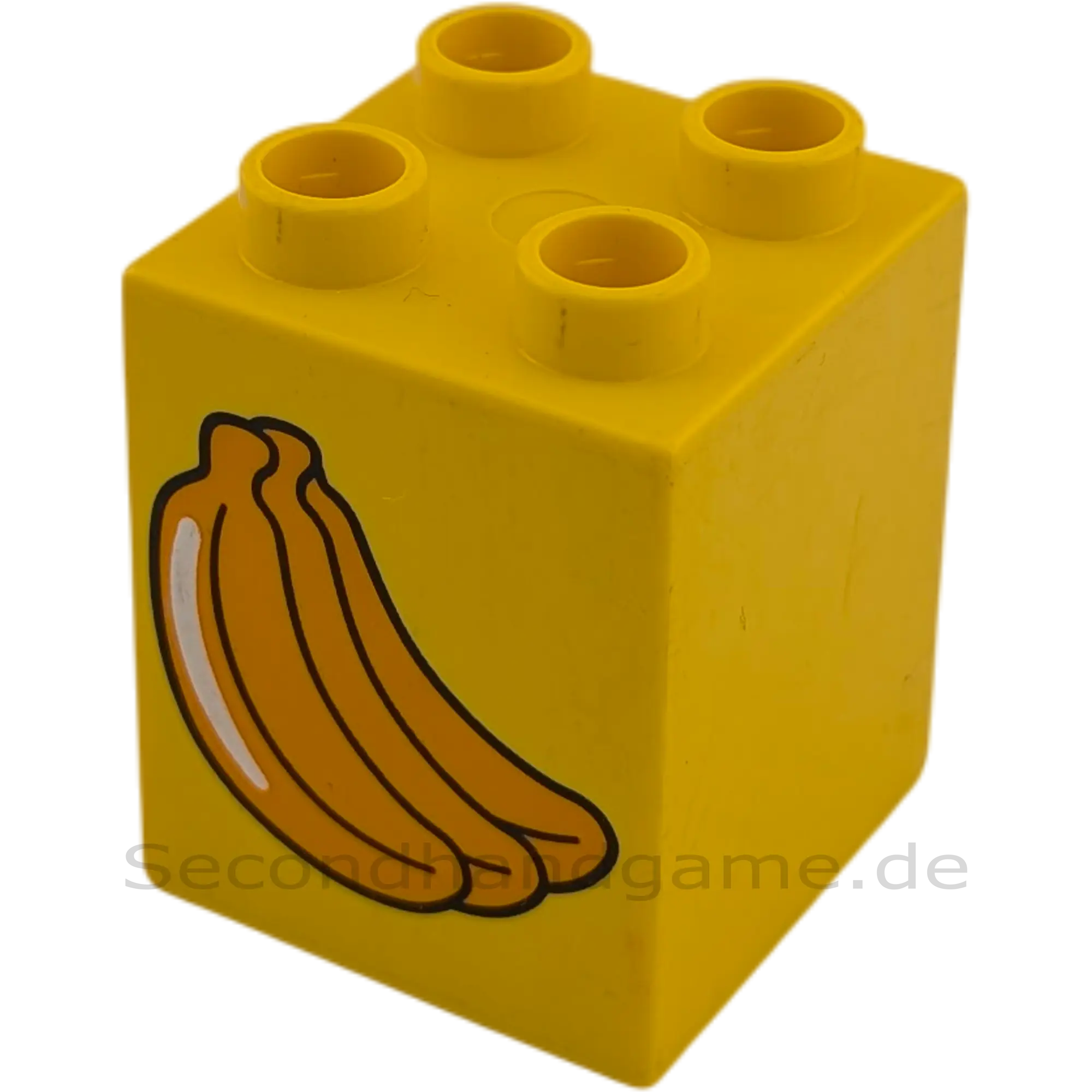 Lego Duplo 2x2x2 Doppelstein Obst Banane Gelb