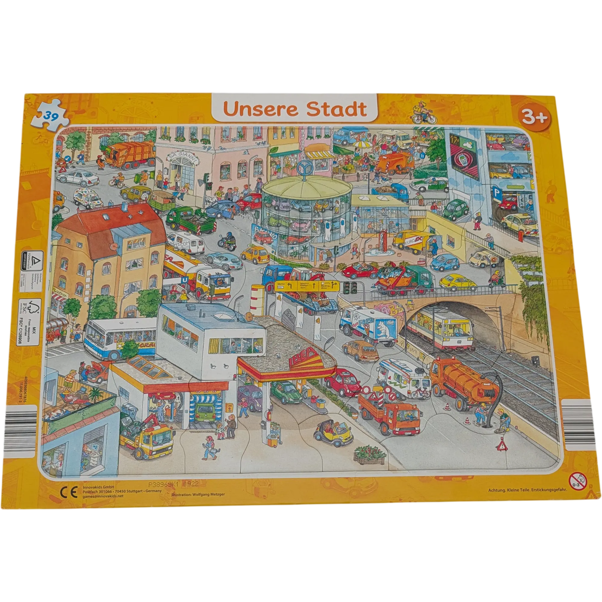 Innovakids Rahmenpuzzle Unsere Stadt 39 Teile 