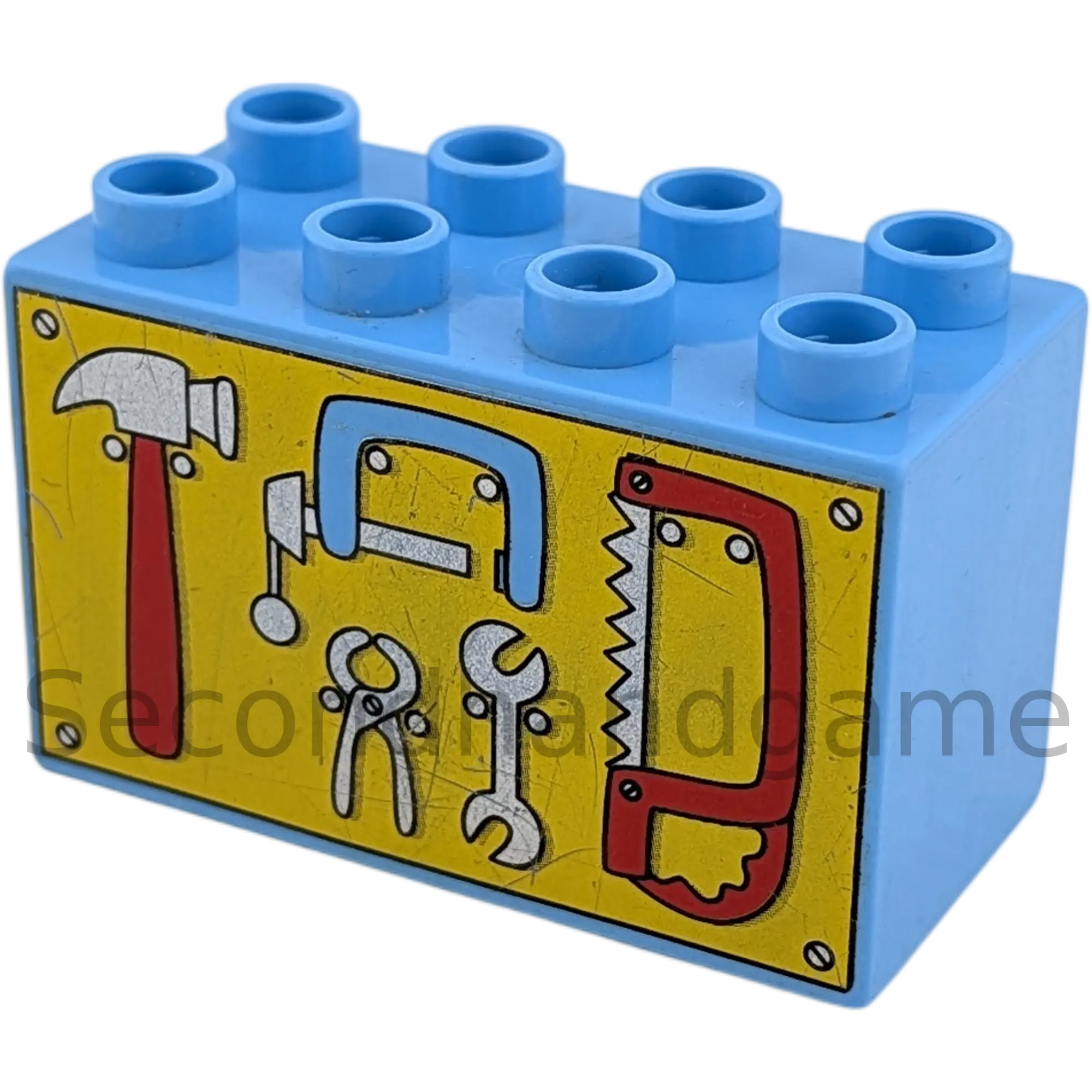 Lego Duplo 31111 Werkzeugstein Hammer Säge 2x4x2 Hellblau