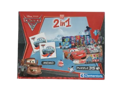 Disney Cars 2in1 Puzzle + Memo