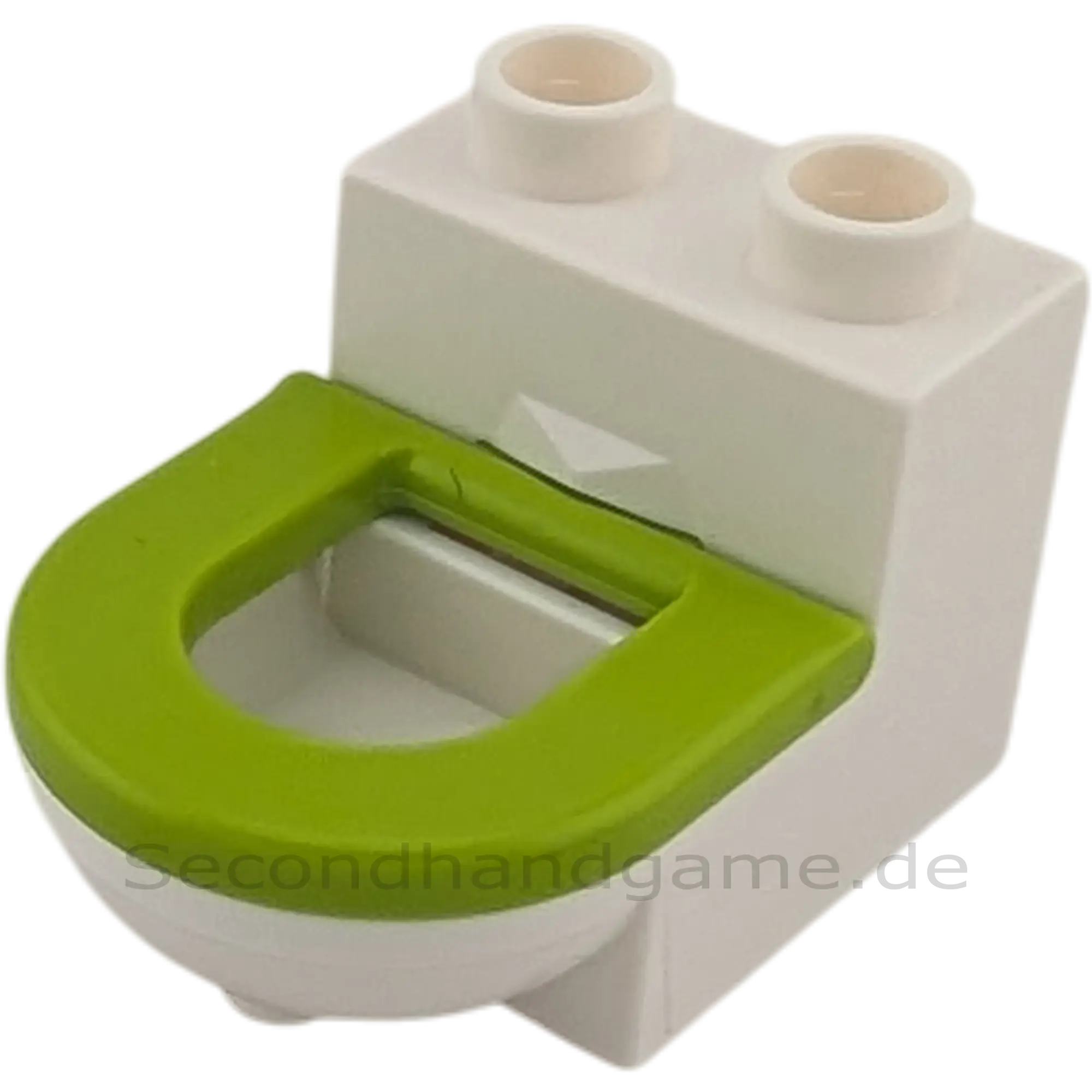 Lego Duplo 4911 Toilette Weiß mit Lime Deckel beweglich