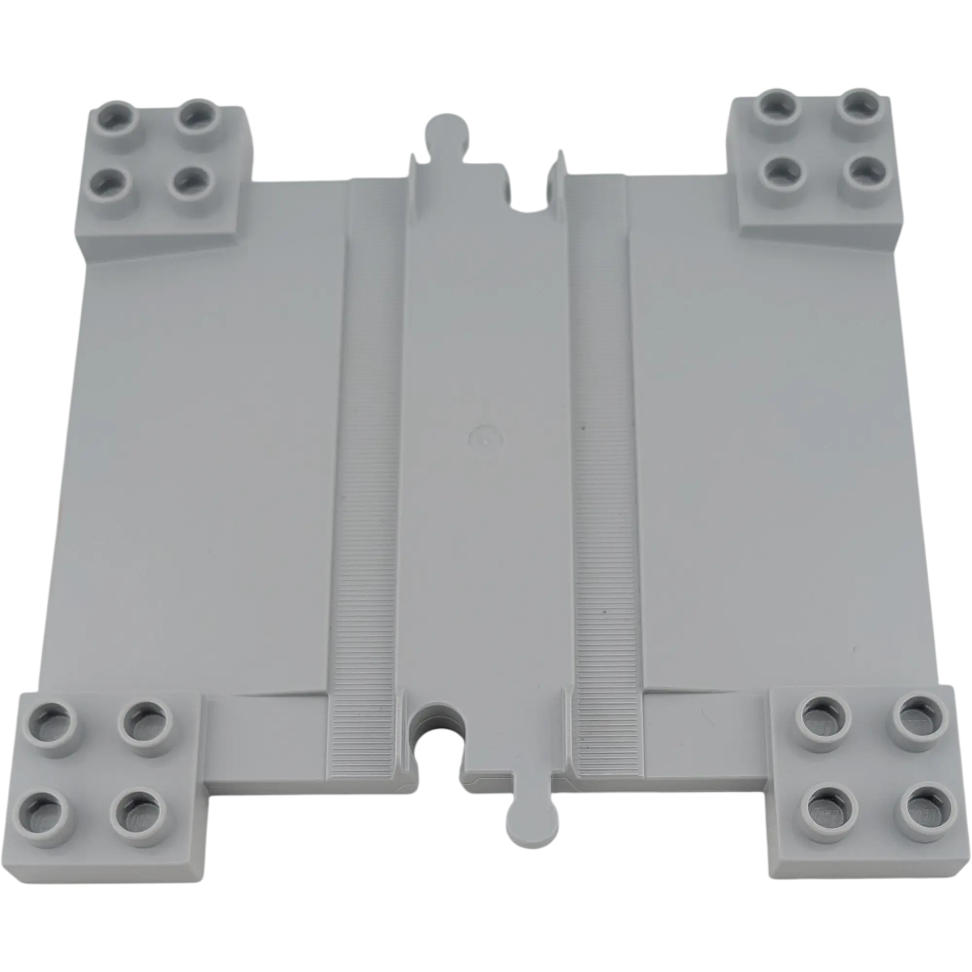 Lego Duplo Schiene Bahnübergang Hellgrau