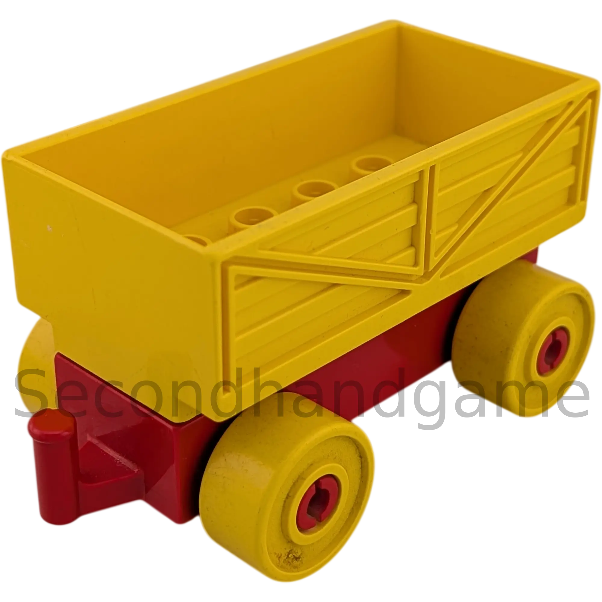 Lego Duplo Eisenbahn Gütteranhänger Gelb Rot