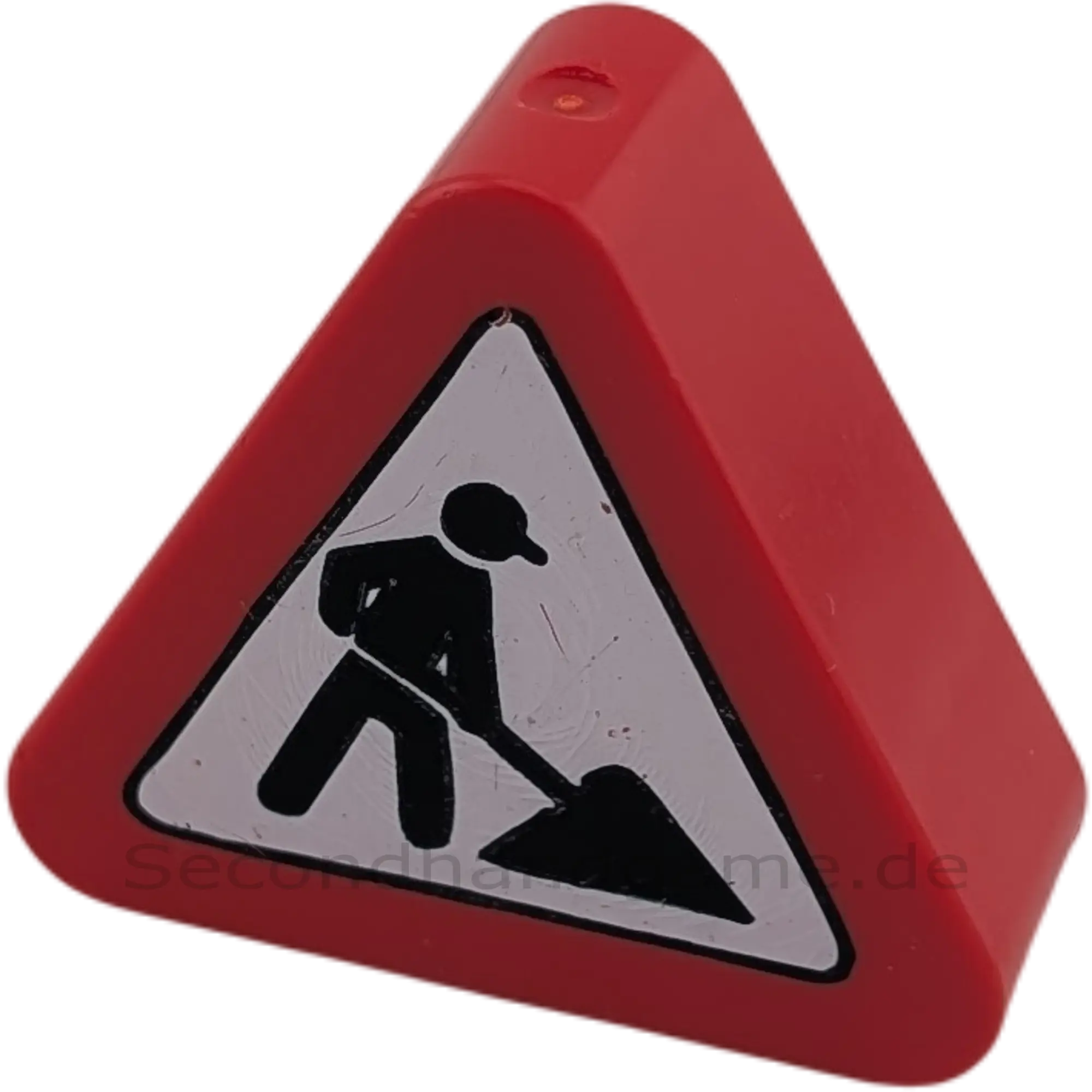 Lego Duplo 42025 Schild Dreieck Rot Weiß mit Baustellenmännchen 
