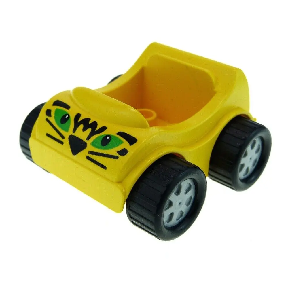 Lego Duplo Auto Gelb Tiger Augen
