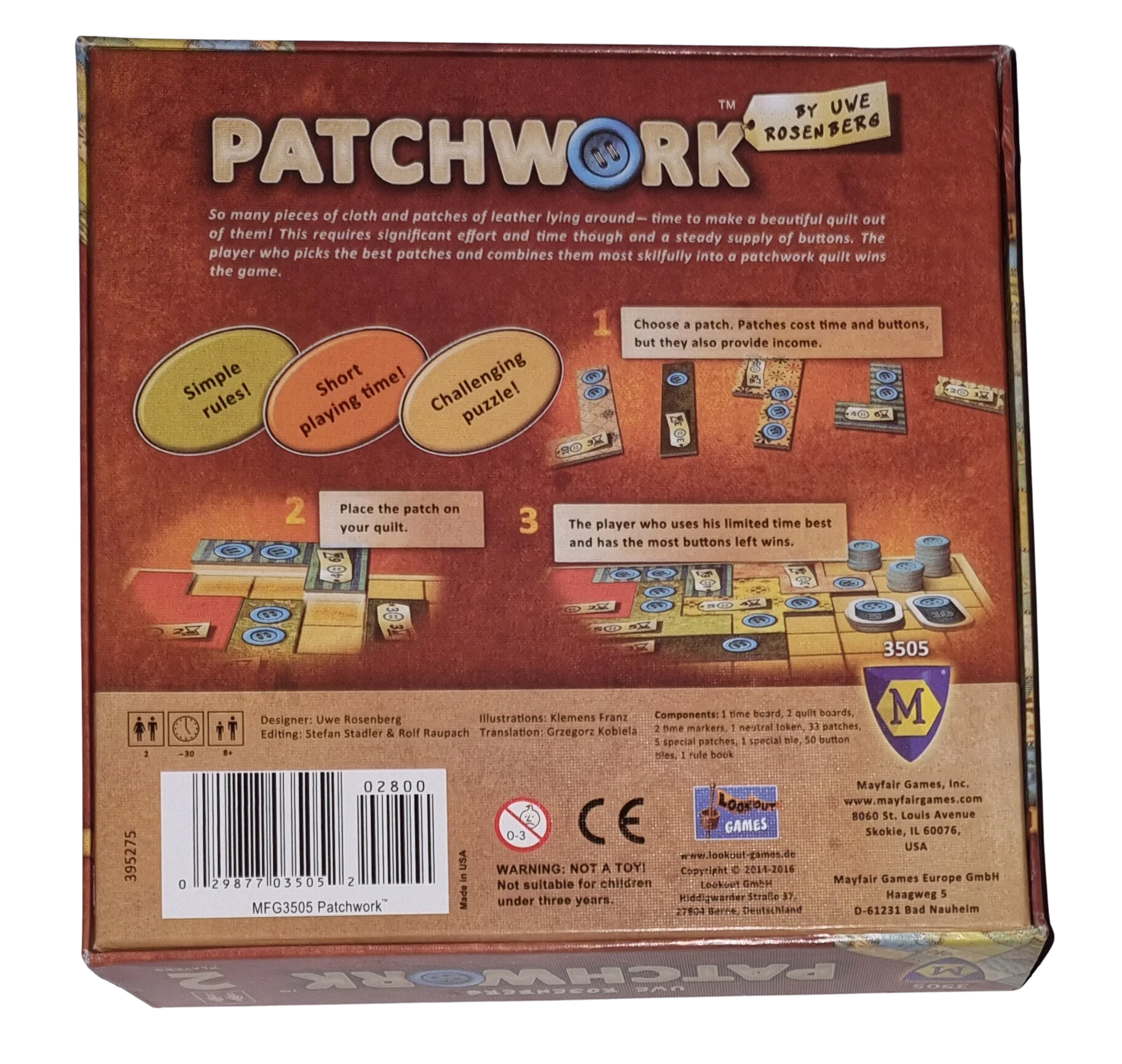 Look out Spiele Patchwork englische Version