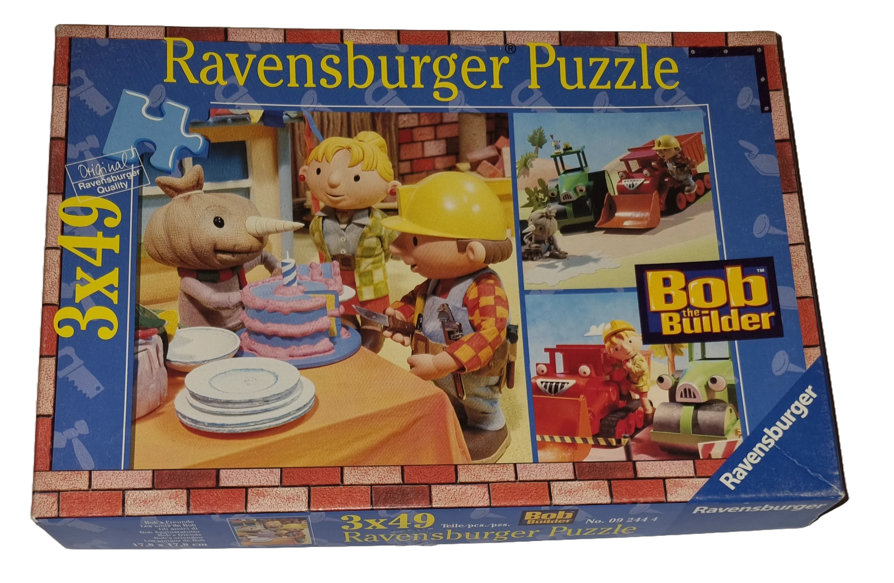 Ravensburger Puzzle 3 x 49 Teile 092444 Bob's Freunde