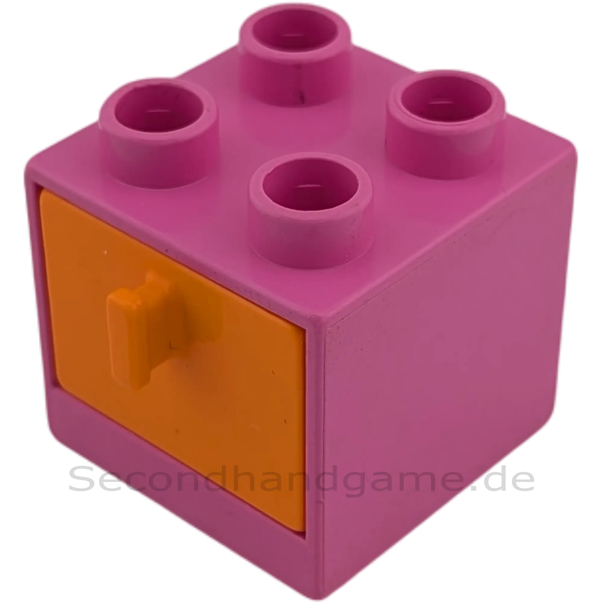 Lego Duplo 4890 Regal Schrank Pink mit orangener Schublade