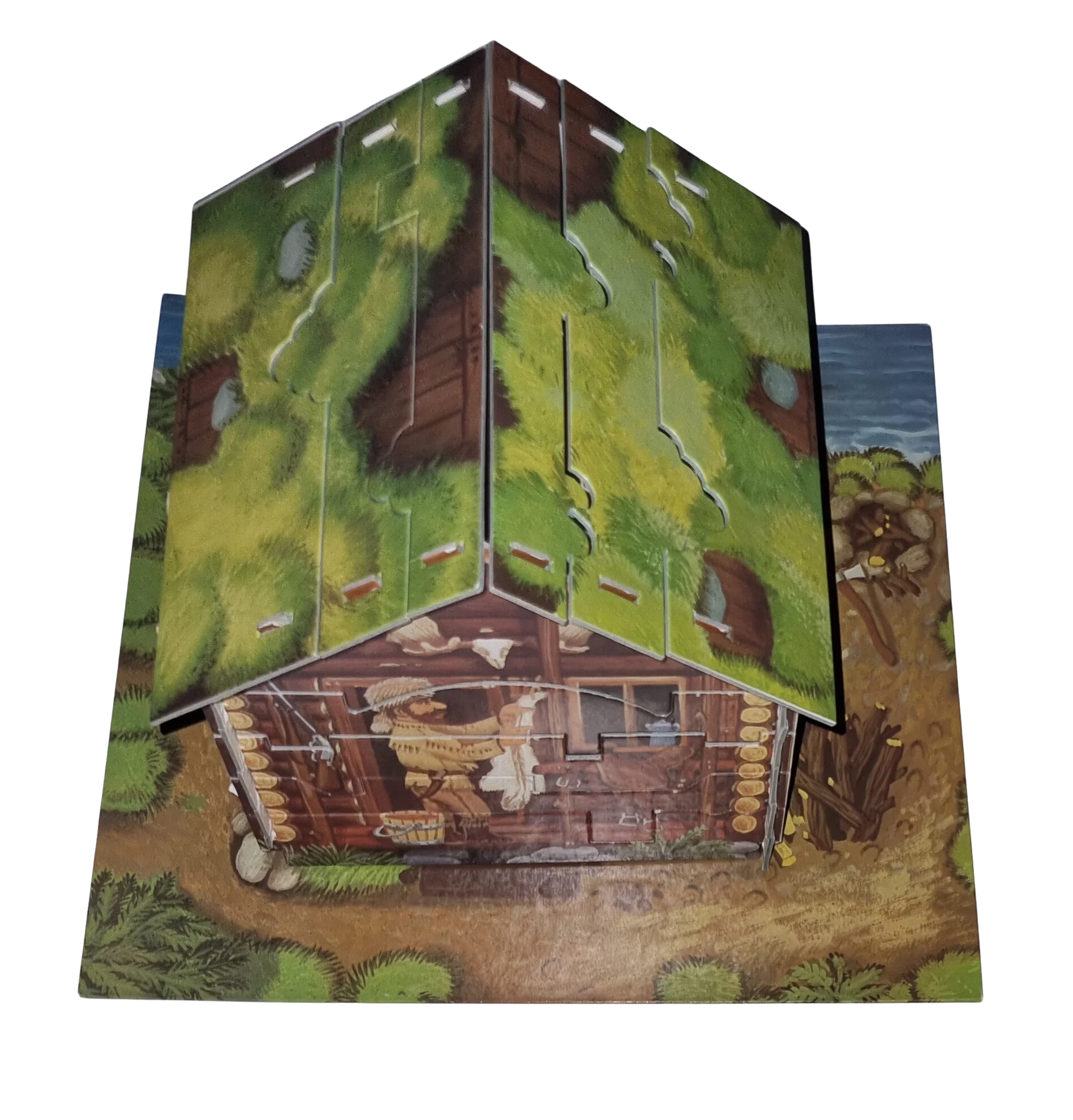 Pelikan Puzzle-Haus 3D Blockhütte 76B948