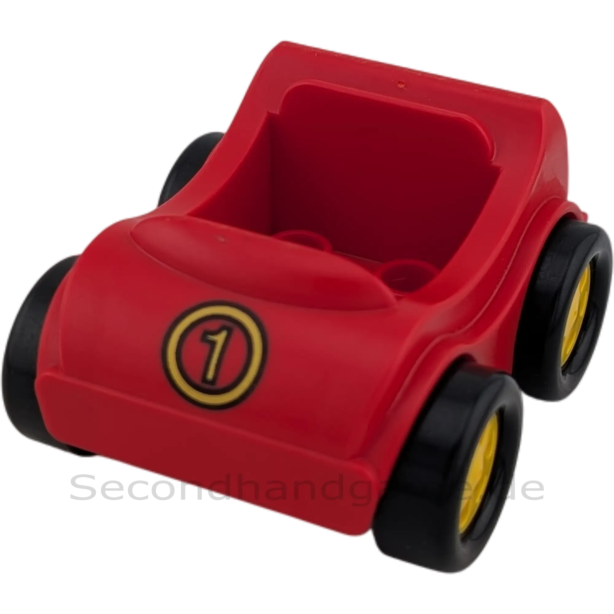 Lego Duplo Auto Rot mit Zahl Eins Seifenkiste