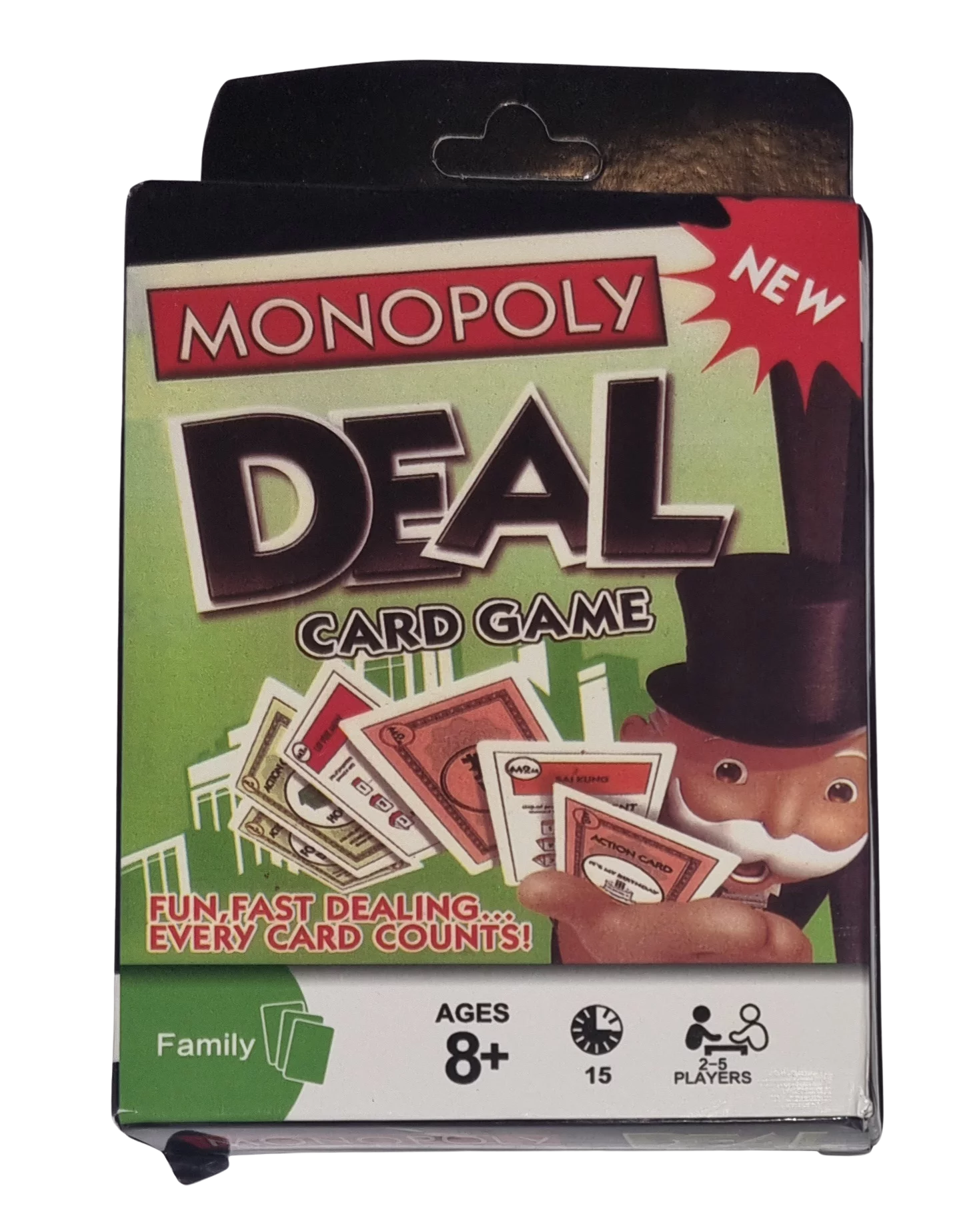 Parker Monopoly Deal Grüne Version Sprache Englisch 