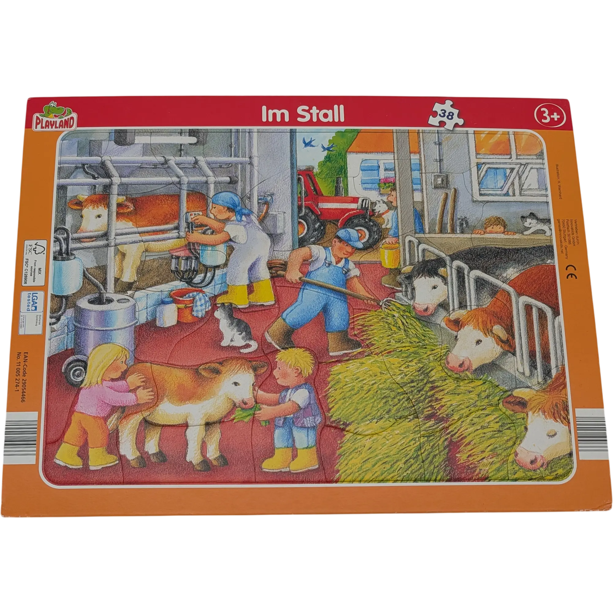 Playland Rahmenpuzzle Im Stall 38 Teile 