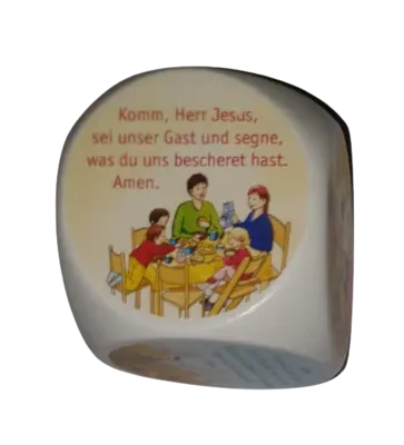 Gebetswürfel Holz Tischgebet