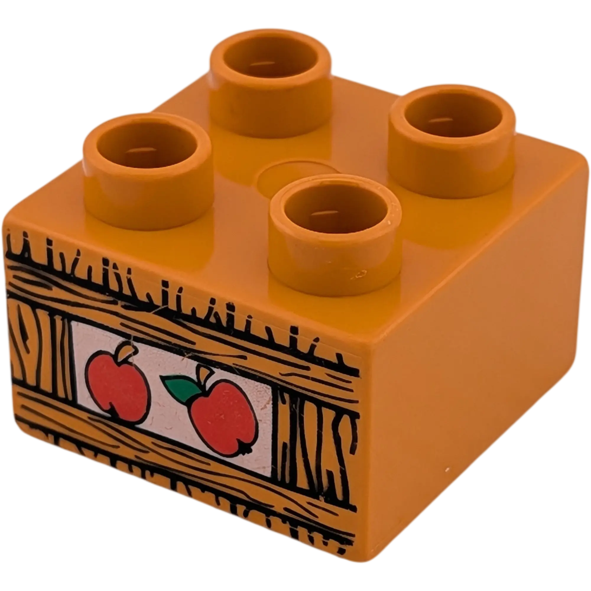 Lego Duplo 1x2 Stein Braun Apfelkiste Äpfel