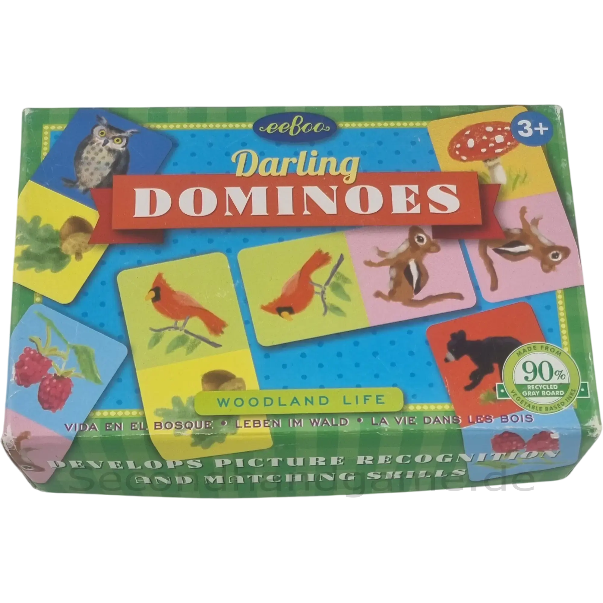 Eeboo Darling Dominoes Woodland Life, ab 3 Jahren