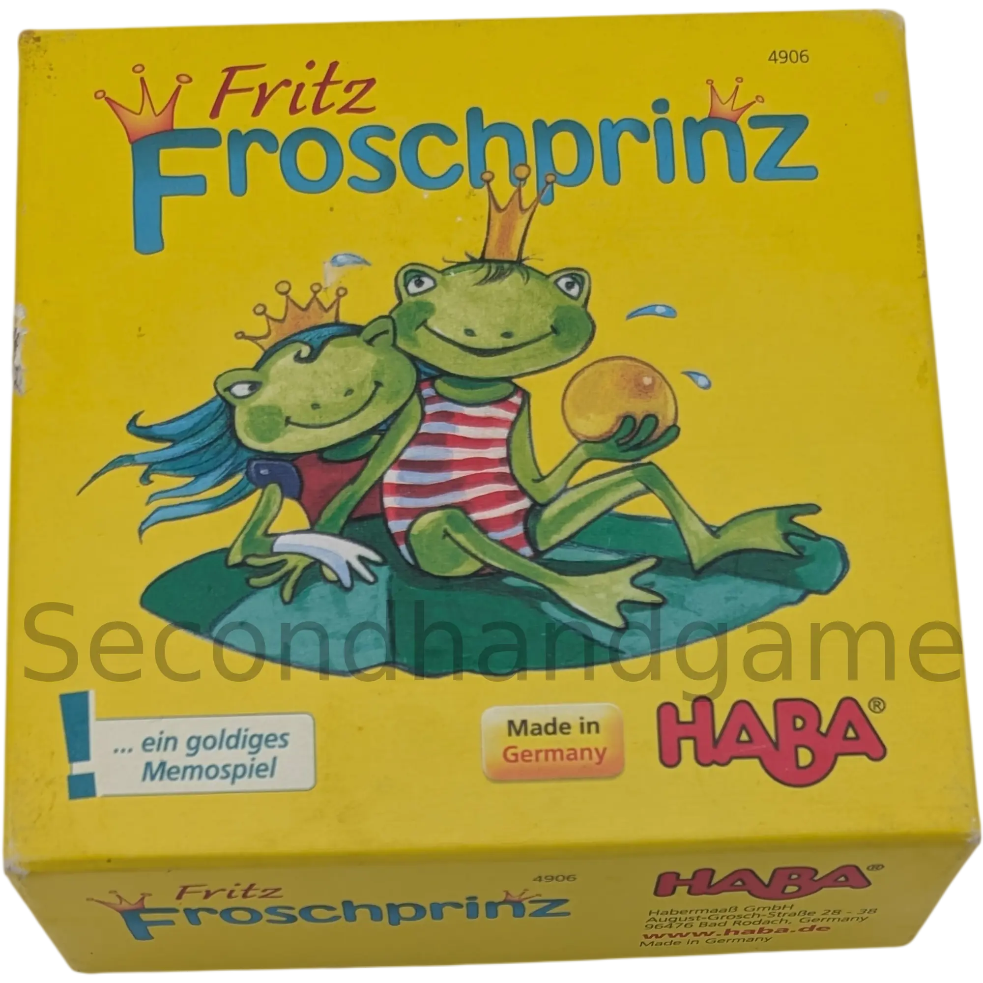HABA Fritz Froschprinz 4906 Ein goldiges Memospiel