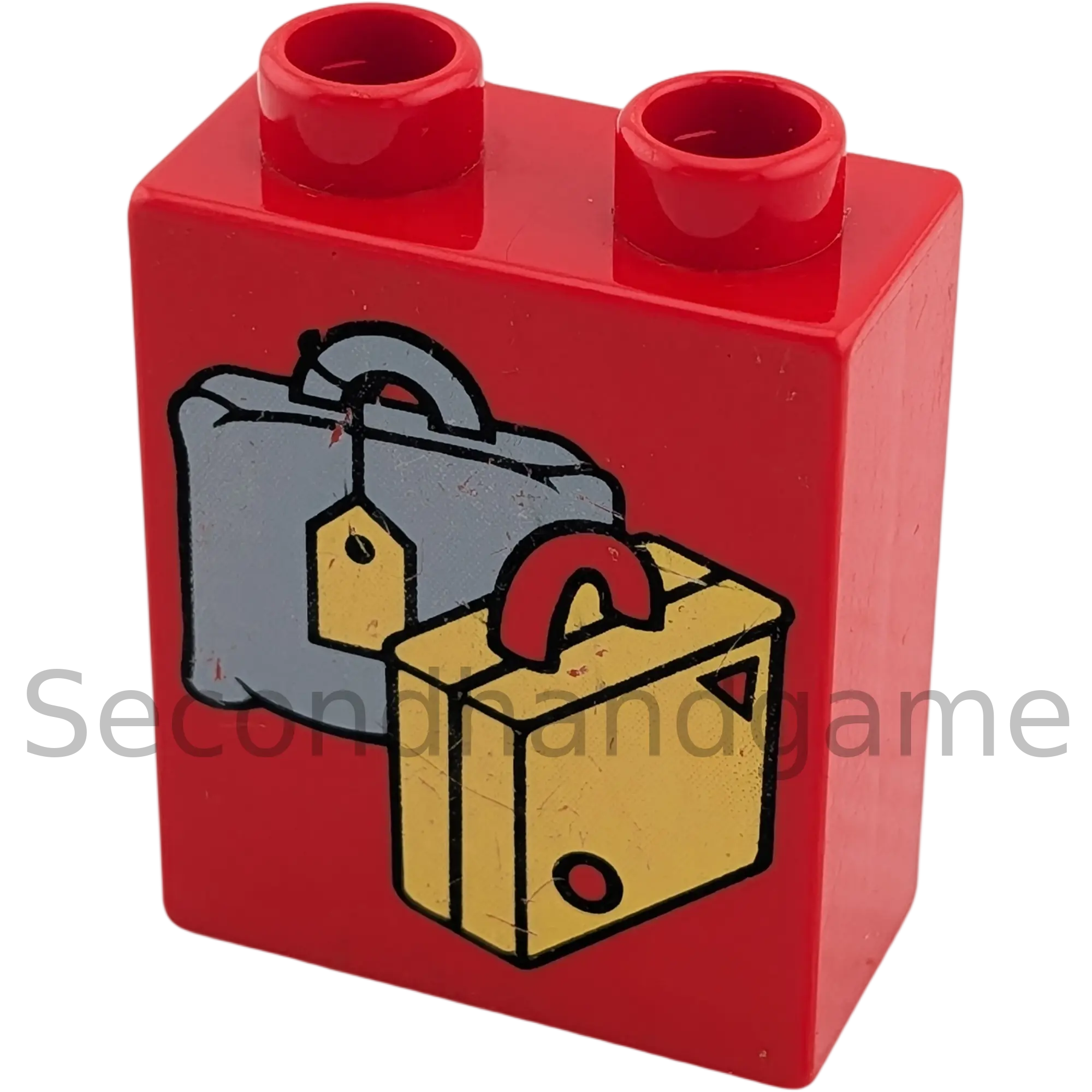 Lego Duplo  1x2 Stein Rot Koffer